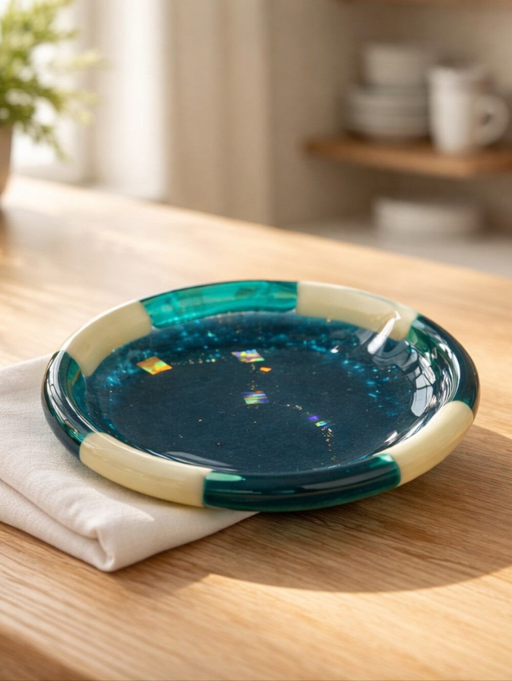 Laurie Thal Small Decorative  Glass Plate